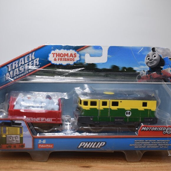 2016 PHILIP 68 Motorized & Blue Mtn Quarry Flatbed Trackmaster Thomas & Friends - Picture 1 of 11